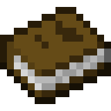 Book item icon from Minecraft, used to depict the amount of books required to build the sus chiseled bookshelf pixel art.